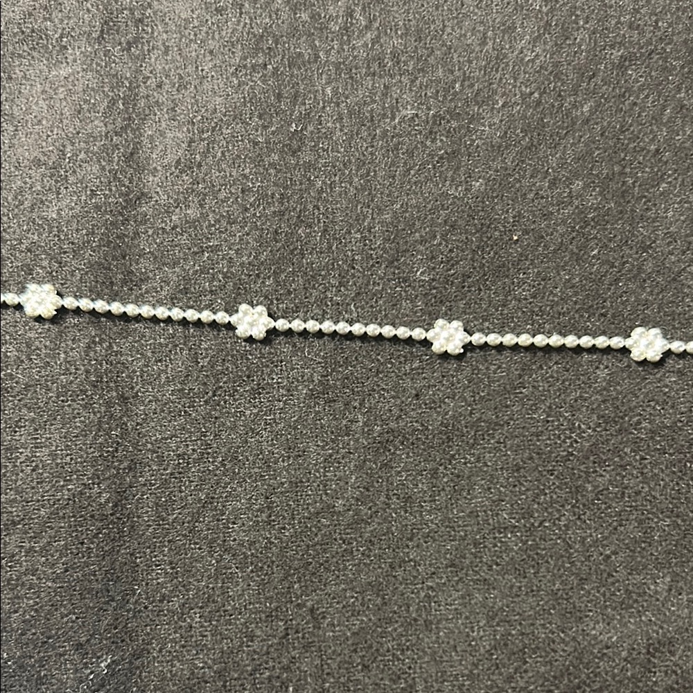 Elegant Silver Floral Bracelet